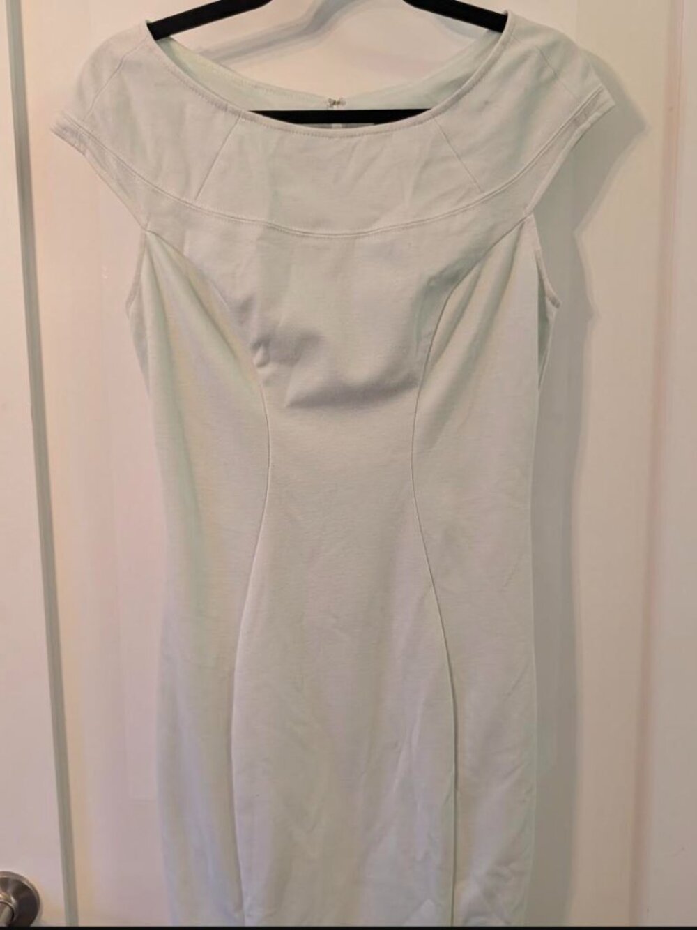 GUESS by Marciano Mint Green Boat Neck Cap Sleeve Bodycon Sheath Dress Size M